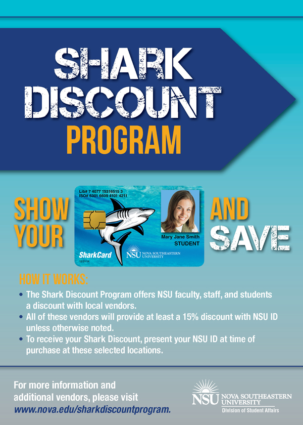 2015 Shark Discount Program | NSU Newsroom