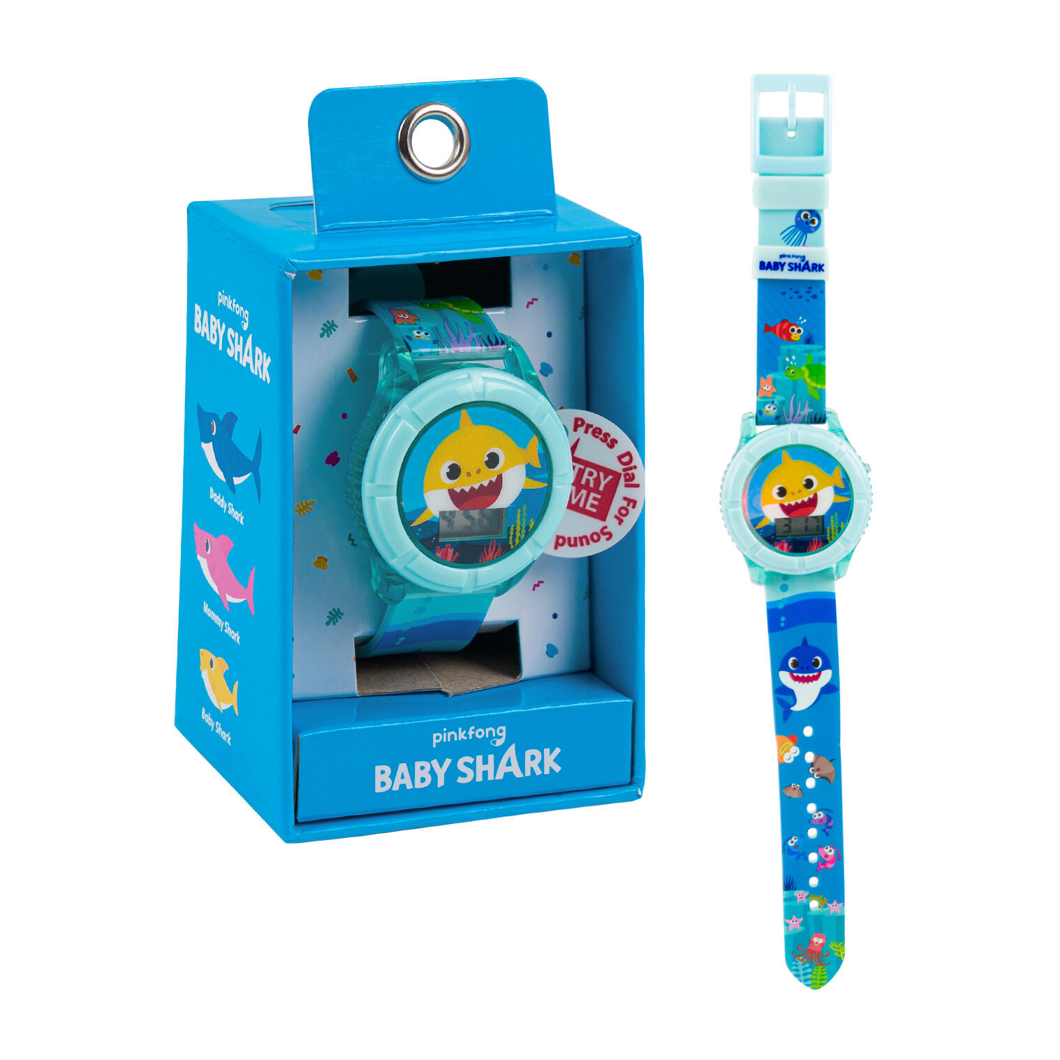 Wholesale Baby Shark Kids LCD Watch MULTICOLOR